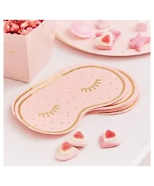Ginger Ray Pamper Party Eye Mask Shaped Napkin -Pink