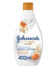 Johnson & Johnson Vita-Rich Smoothies Comforting Yogurt Honey & Oats Body Lotion - 400ml