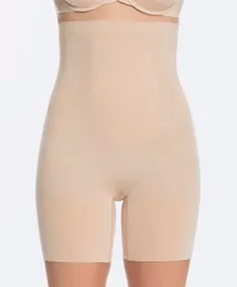 Spanx Oncore High Waisted Mid Thigh Shorts - Nude