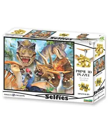 Prime 3D Howard Robinson Licensed Dinosaur Selfie 3D Puzzle Multicolor - 63 Pieces
