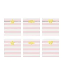 PartyDeco Yummy Treat Bags - Light Pink, Pack of 6