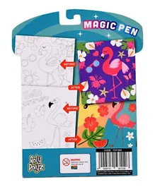 Roly Polyz Magic Pen Flamingo Book Colours Revield With Your Magic Pen