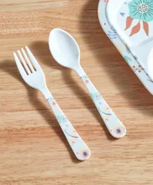 HomeBox Flutterby Trinity Melamine Bloom Cutlery Set - 2 Pieces