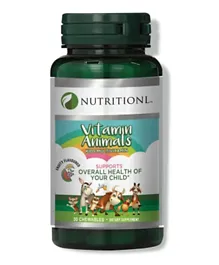 Nutritionl Vitamin Animals Kids Chewable - 30 Tablets