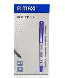 Maxi Roller Pen 0.7mm Needle Tip Violet - 12 Pieces