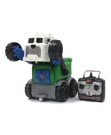 Just For Fun Remote control transformation truck with powerful motor - Multicolour