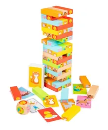 New Classic Toys Wooden Block Tower Set - 113 Pieces