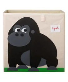 3 Sprouts Storage Box Gorilla - Black