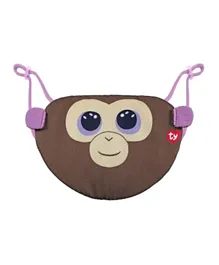 TY Kids Face Mask Monkey Coconut - Brown