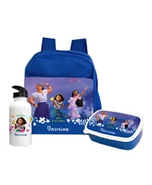 Essmak Disney Encanto Personalized Backpack Set Blue - 11 Inches