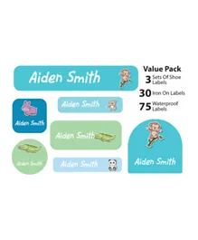 Ajooba My Labels Personalised Name Labels for Kids My Nursery Labels 009 - Pack of 108