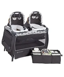 Baby Trend Goodnight Forest Twins Nursery Center - Black