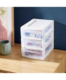 HomeBox Tidy 3-Tier Desk Organiser with Drawers