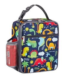 Snack Attack Insulated Lunch Bag Dino - Blue