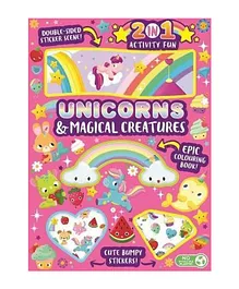 Unicorns & Magical Creatures Colouring Book - English