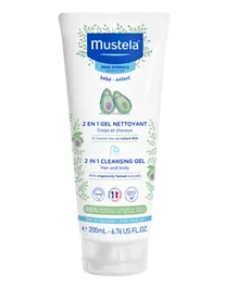 Mustela 2 in 1 Hair and Body Cleansing Gel - 200 ml