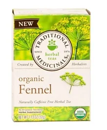 TRADITIONAL MEDS Fennel Organic Tea Bags Pack of 16 - 32g