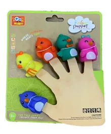 Toon Toyz Finger Puppets Animals Multicolor - Pack of 5
