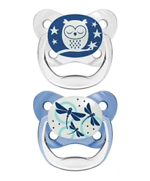 Dr Browns  Glow in the Dark Butterfly Shield Pacifier Blue - Pack of 2