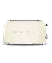 Smeg 50's Retro Style 2 Slice Toaster 1500W TSF02CRUK - Cream