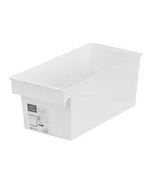 صندوق تخزين بسيط من البلاستيك هوكان-شو - أبيض