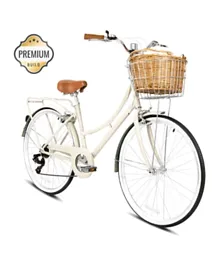 سبارتان - دراجة بلاتينيوم سيتي 24 بوصة - أبيض عاجي