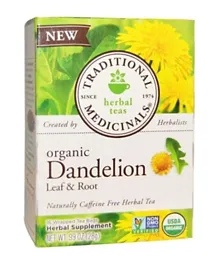TRADITIONAL MEDS Dandelion Leaf & Root - 16 Tea Bags