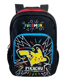 حقيبة ظهر مدرسية ملونة من بوكيمون - 16 إنش