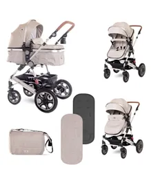 Lorelli Premium Baby Stroller Lora String Dots + Mama Bag
