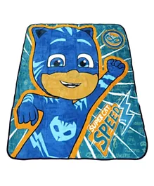 Disney PJ Mask Coral Fleece Blanket for Kids Travel Blanket - Multicolour