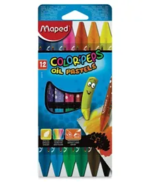 Maped Color Peps Oil Pastels Multicolor - Pack of 12