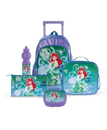 Disney Princess Made To Shimmer 5-In-1 Trolley Backpack Set