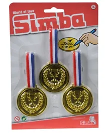 Simba World Of Toys Plastic Medals - pack of 3
