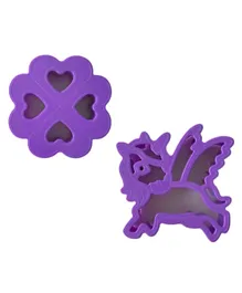 The Lunchpunch Sandwich Cutter Set of 2 Pieces - Unicorn