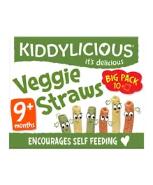 Kiddylicious Veggie Straws pack of 10 - 12g Each