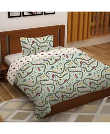 Danube Home Caramel Digital Print-Kids Single Comforter Set