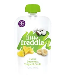 Little Freddie Organic Exotic Coconut & Tropical Fruits Puree - 100g
