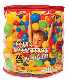 Dede Fun Balls In A Bag 7 Cm Multi Color -100 Pieces