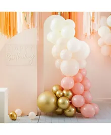 Ginger Ray  Balloon Arch Kit Pack of 75 - Peach and Gold