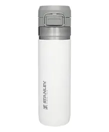Stanley Jr Quick Flip Stainless Steel Water Bottle, White Polar - 710ml