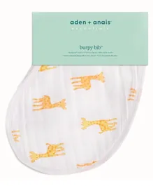 aden + anais Essentials Single Burpy Bib - Safari Babes Giraffe & Elephant