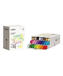 Mideer Acrylic Ultra Soft Markers - 24 Pieces