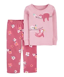 Carter's 2-Piece Fleece & 100% Snug Fit Cotton PJs - Pink