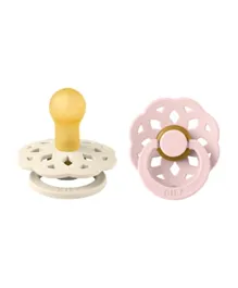 Bibs Boheme Latex Pacifiers Ivory/Blossom - 2 Pieces