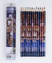 Lucas Star Wars Super Tin Tube Coloring Pencils - 12 Pieces
