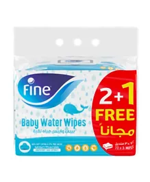 Fine Baby Grapeseed Extract Water Wipes  - 216 Pieces