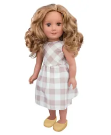 Hayati Girl Doll Siba Carreau Dress - 18 Inches