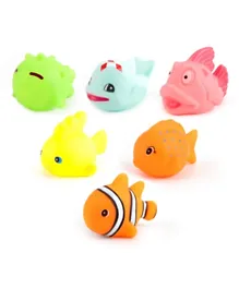 Moon Baby Bath Fish Toys - Pack of 6