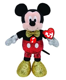 TY Disney Mickey Sparkle Red Sound - Medium
