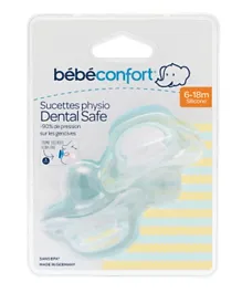 Bebeconfort Dental Safe Dummy Silicone Ethnic Pacifier - Green